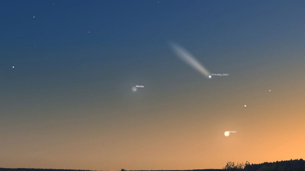 Комета Галлея появиться на небі у 2061 році